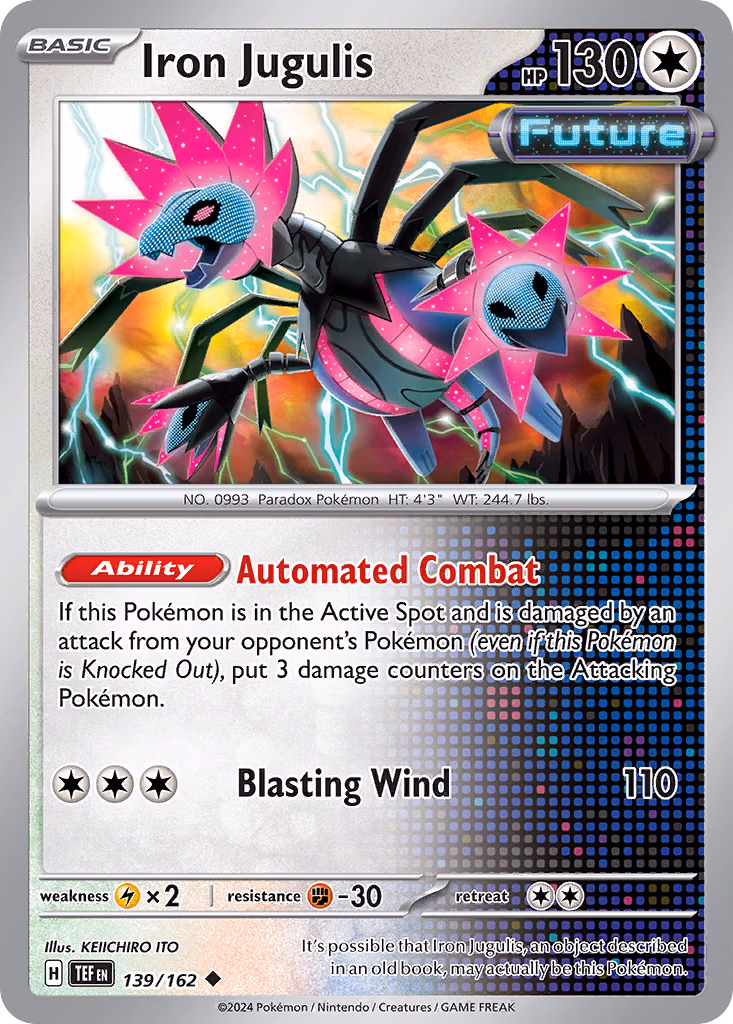 Iron Jugulis Pokemon card (139/162, Temporal Forces)