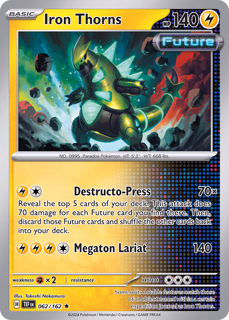 Iron Thorns Pokemon card (062/162, Temporal Forces)