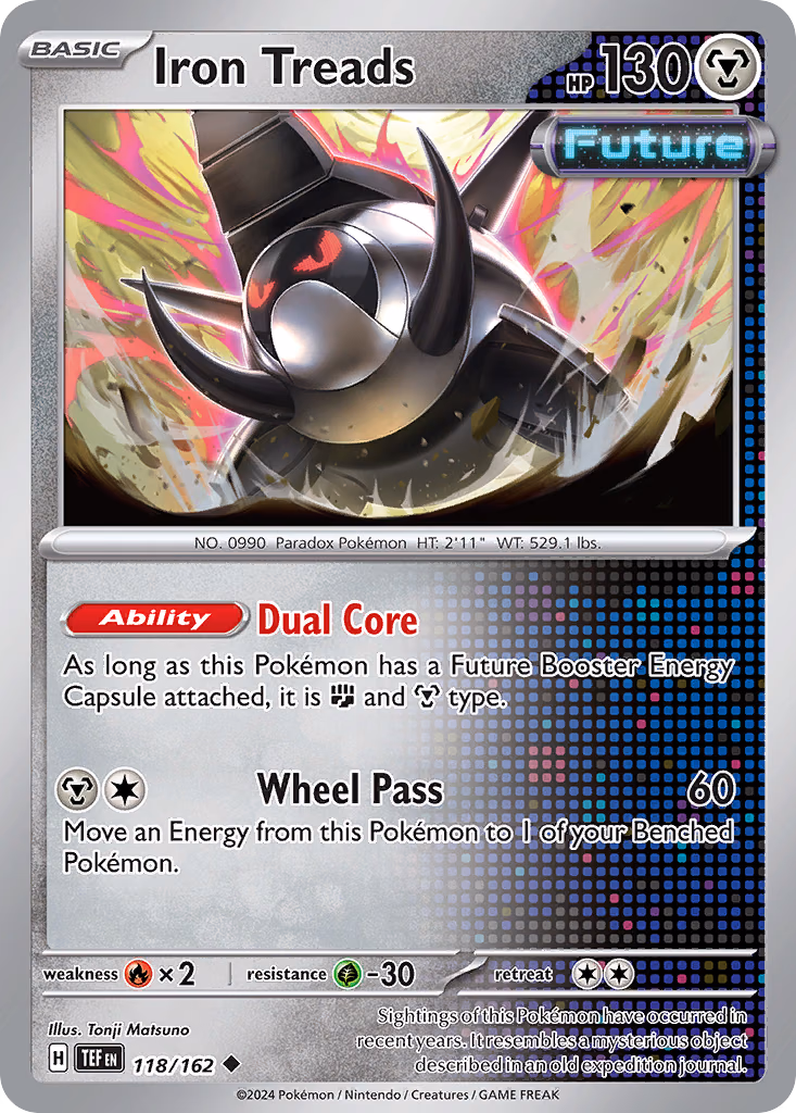 Iron Treads Pokemon card (118/162, Temporal Forces)