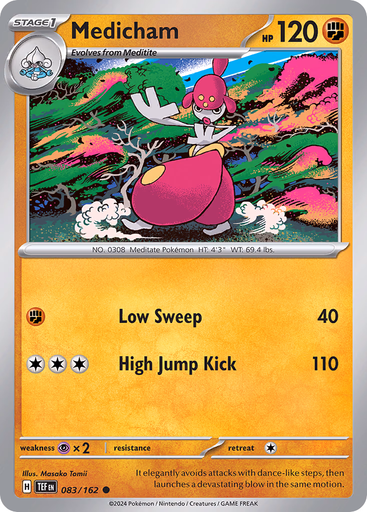 Medicham Pokemon card (083/162, Temporal Forces)