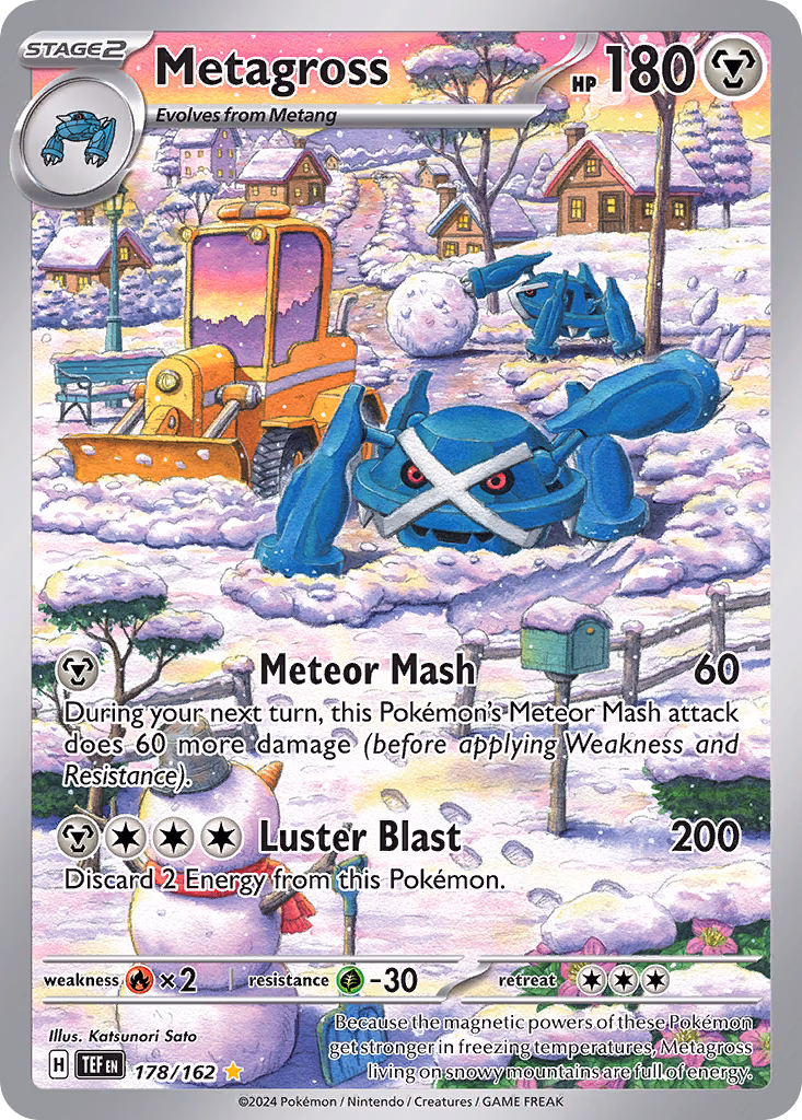 Metagross Pokemon card (178/162, Temporal Forces)