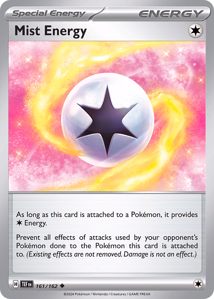 Mist Energy Pokemon card (161/162, Temporal Forces)