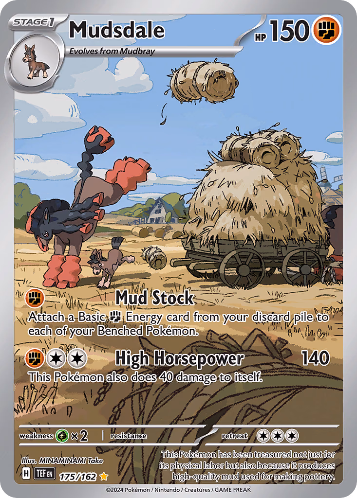 Mudsdale Pokemon card (175/162, Temporal Forces)