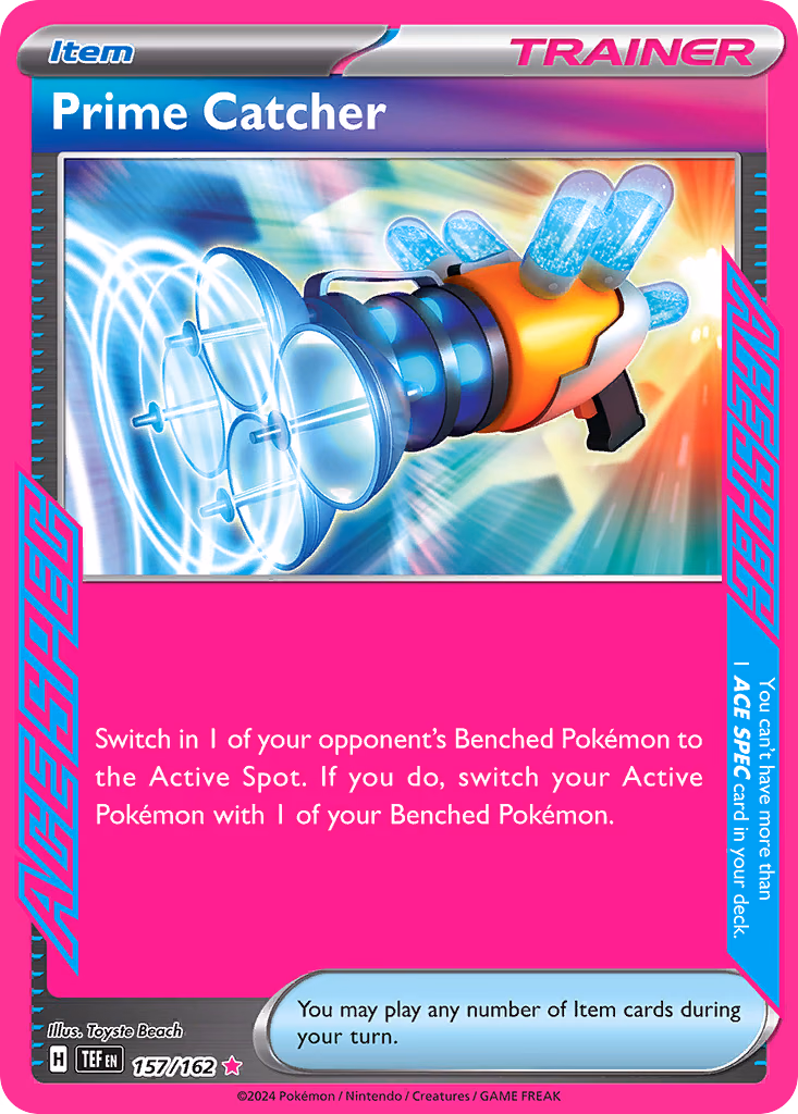 Prime Catcher Pokemon card (157/162, Temporal Forces)