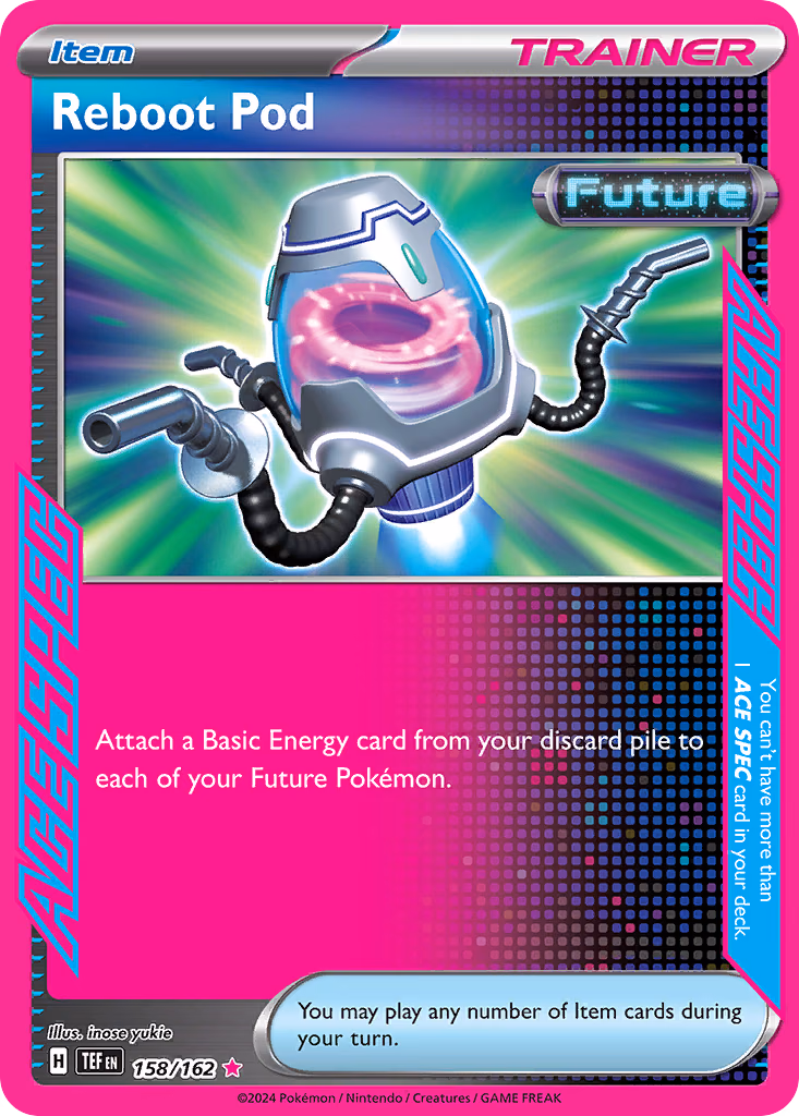 Reboot Pod Pokemon card (158/162, Temporal Forces)