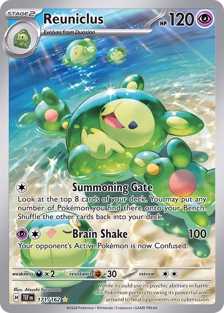 Reuniclus Pokemon card (171/162, Temporal Forces)