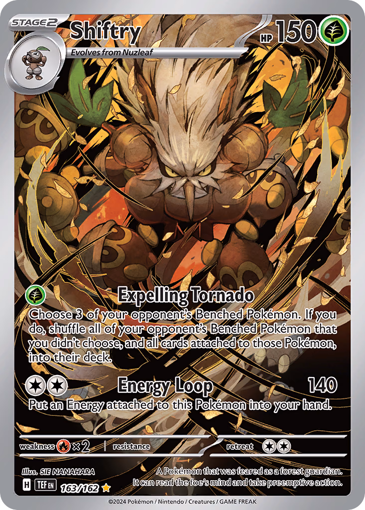 Shiftry Pokemon card (163/162, Temporal Forces)