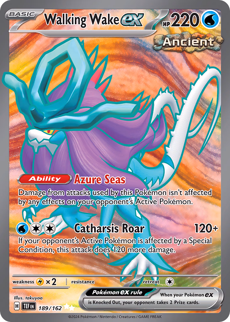 Walking Wake ex Pokemon card (189/162, Temporal Forces)