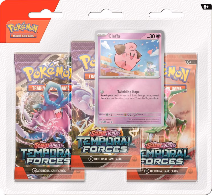 Pokemon Temporal Forces 3 Pack Blister [Cleffa]