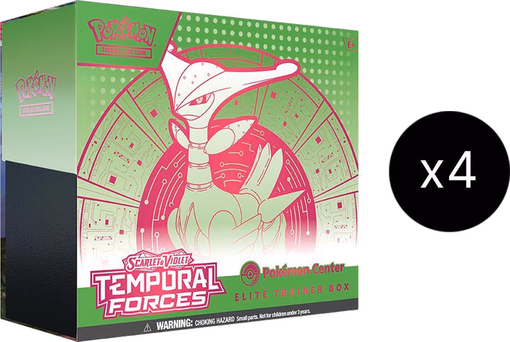 Pokemon Temporal Forces Pokemon Center Elite Trainer Box Case (Exclusive) [Iron Leaves]