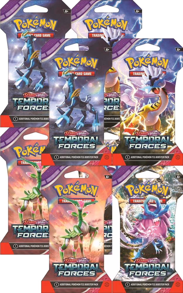Pokemon Temporal Forces Sleeved Booster Pack Bundle [Set of 8]