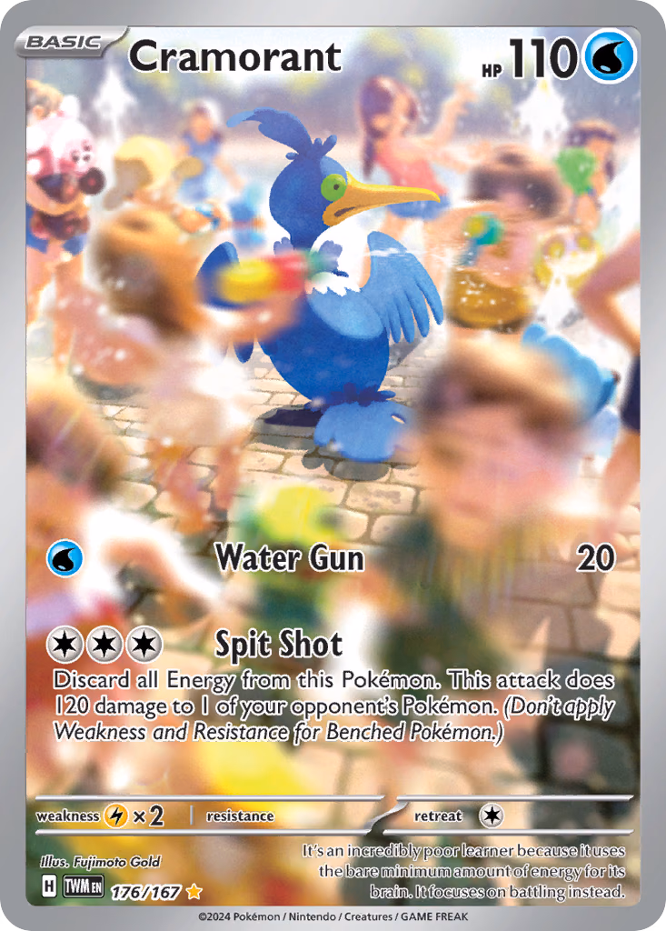 Cramorant Pokemon card (176/167, Twilight Masquerade)