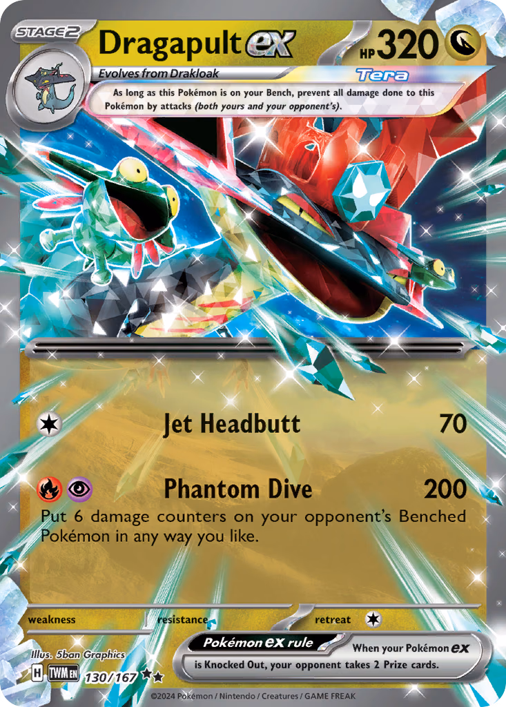 Dragapult ex Pokemon card (130/167, Twilight Masquerade)