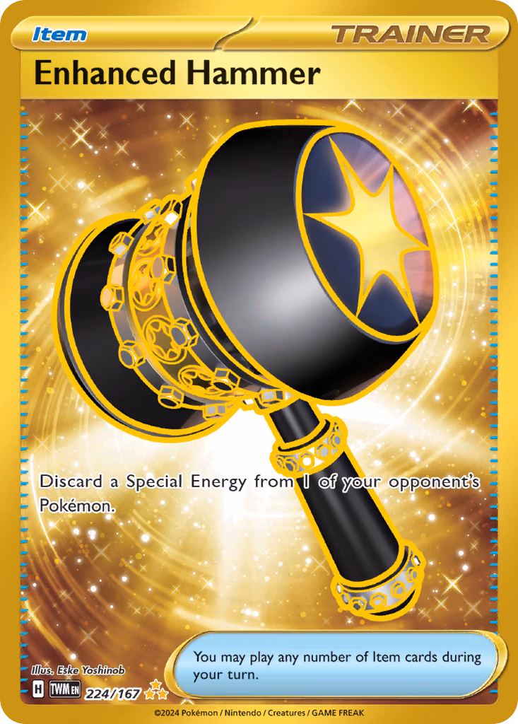 Enhanced Hammer Pokemon card (224/167, Twilight Masquerade)