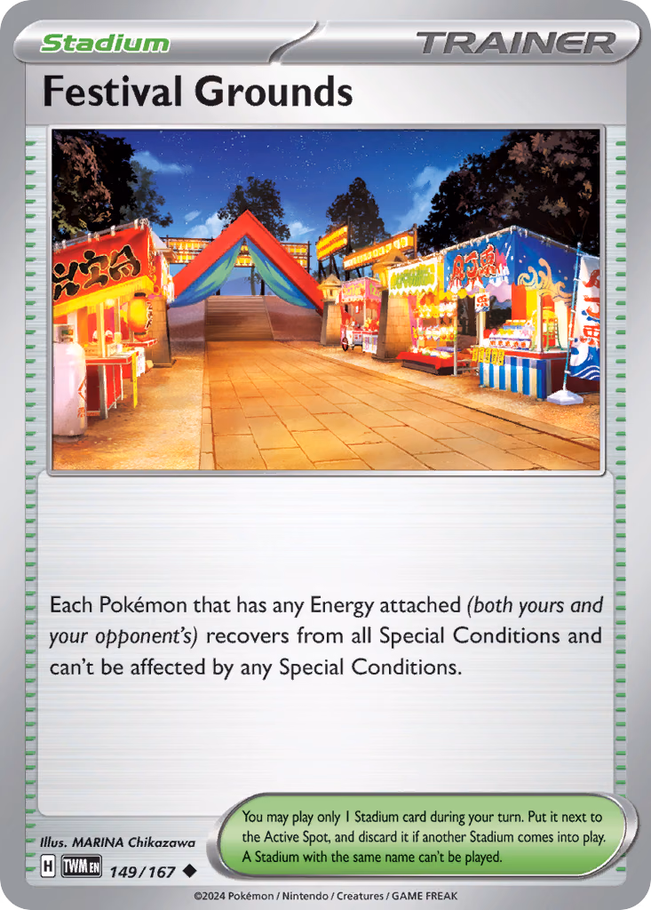 Festival Grounds Pokemon card (149/167, Twilight Masquerade)