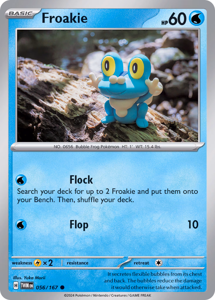 Froakie Pokemon card (056/167, Twilight Masquerade)