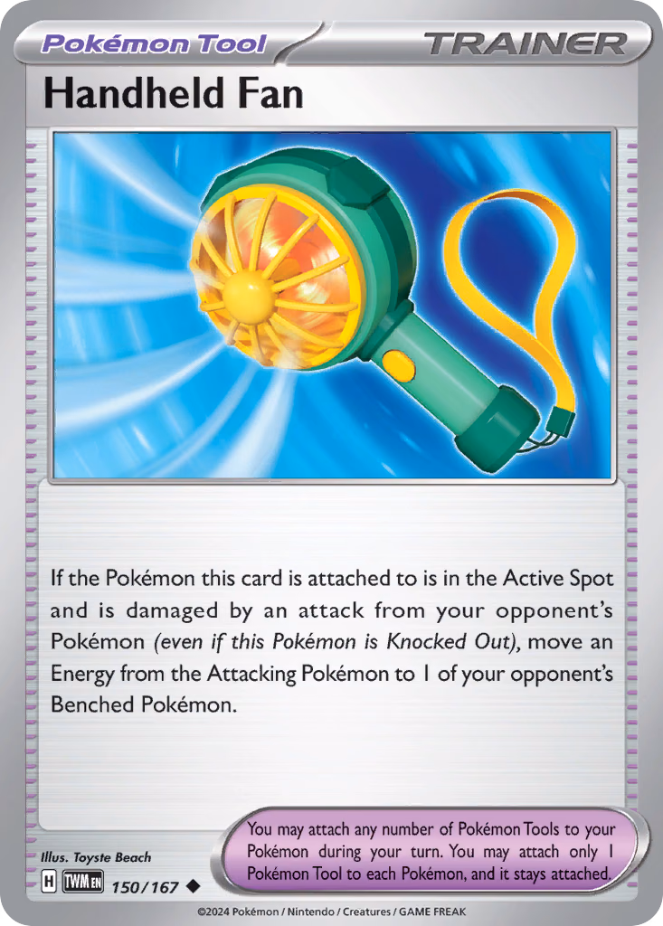 Handheld Fan Pokemon card (150/167, Twilight Masquerade)