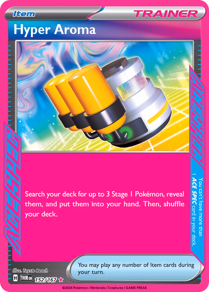 Hyper Aroma Pokemon card (152/167, Twilight Masquerade)