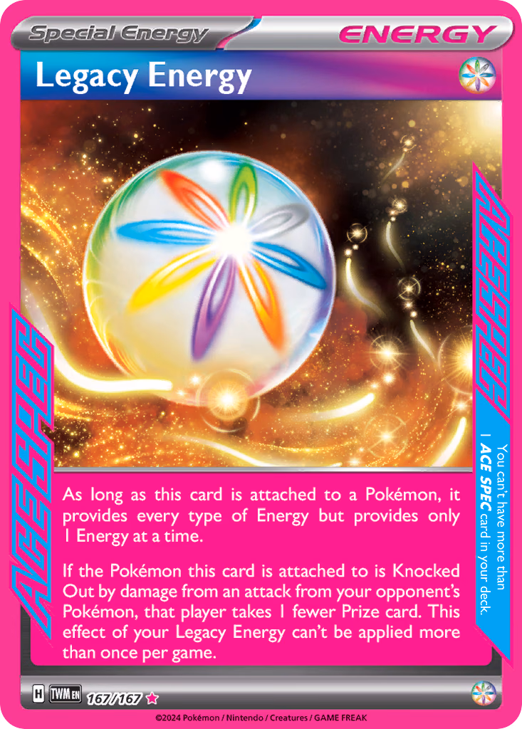 Legacy Energy Pokemon card (167/167, Twilight Masquerade)