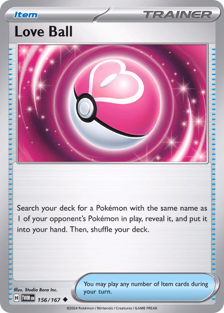 Love Ball Pokemon card (156/167, Twilight Masquerade)