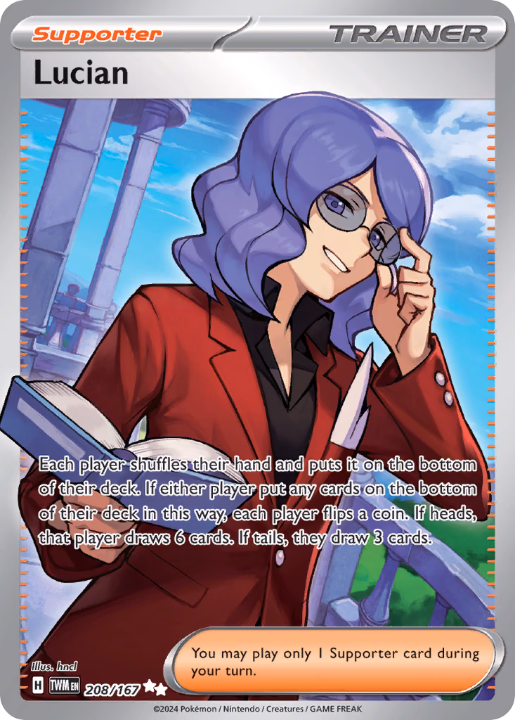 Lucian Pokemon card (208/167, Twilight Masquerade)