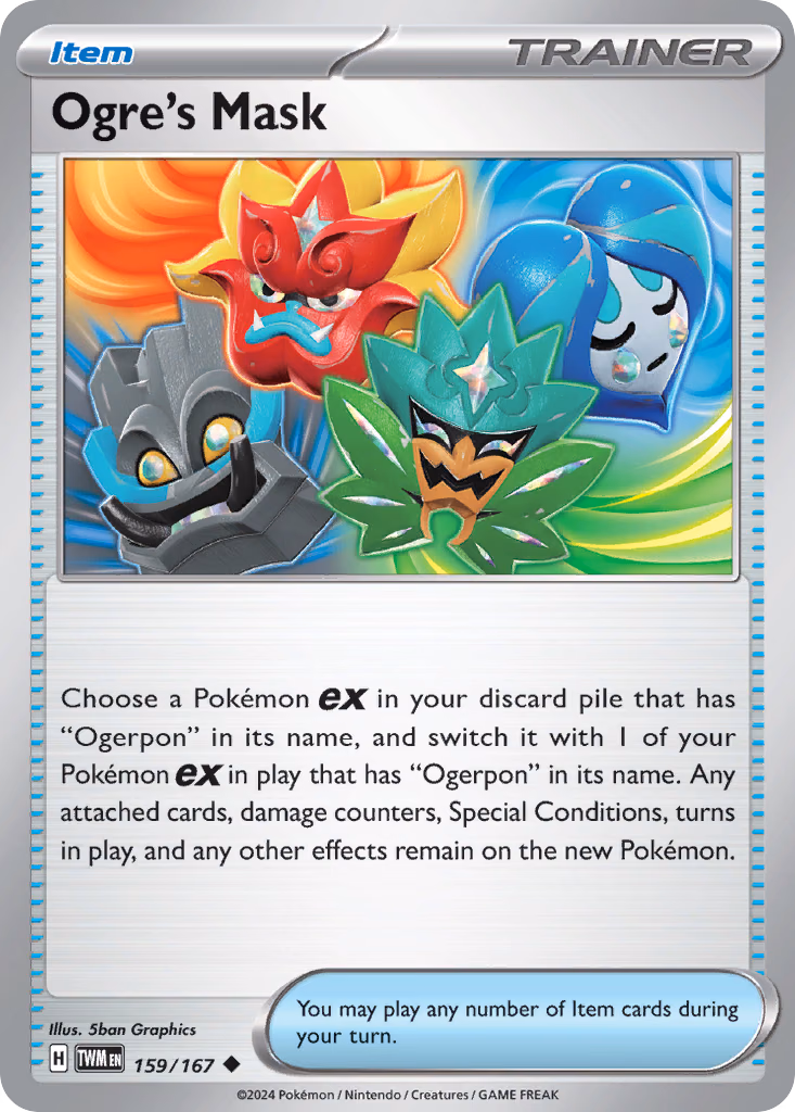 Ogre's Mask Pokemon card (159/167, Twilight Masquerade)