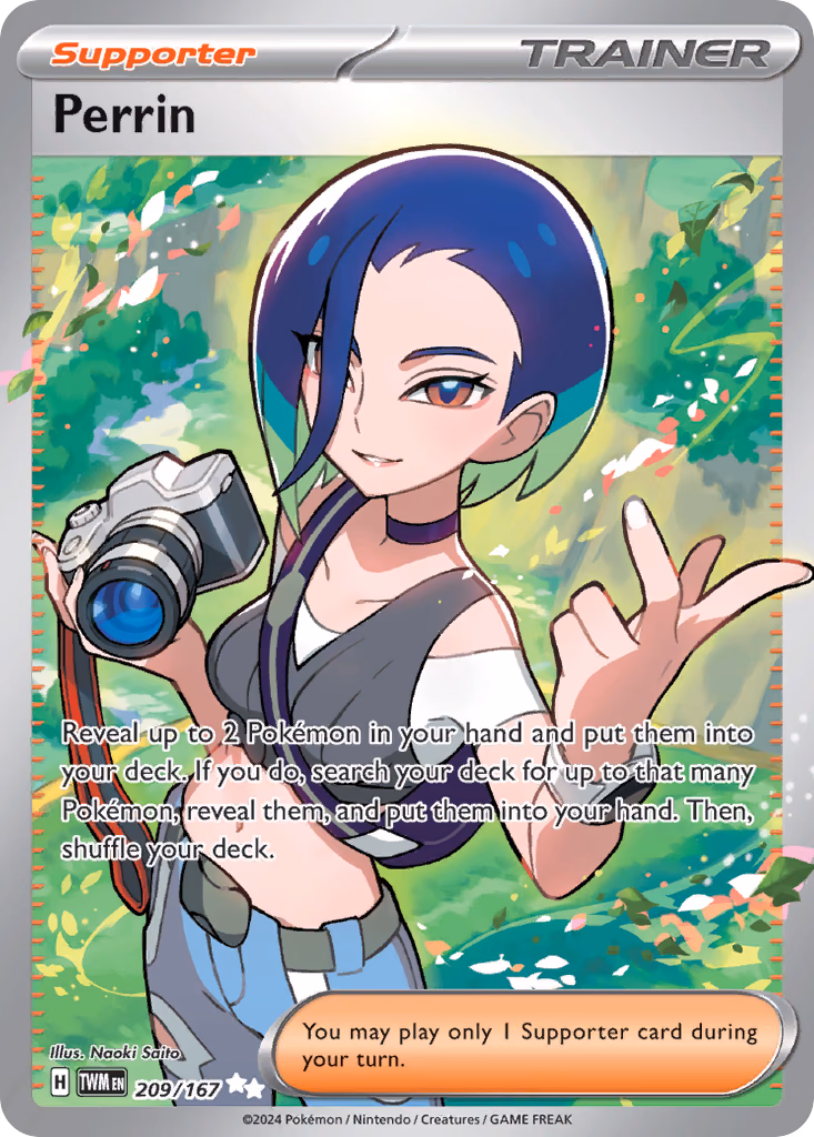 Perrin Pokemon card (209/167, Twilight Masquerade)