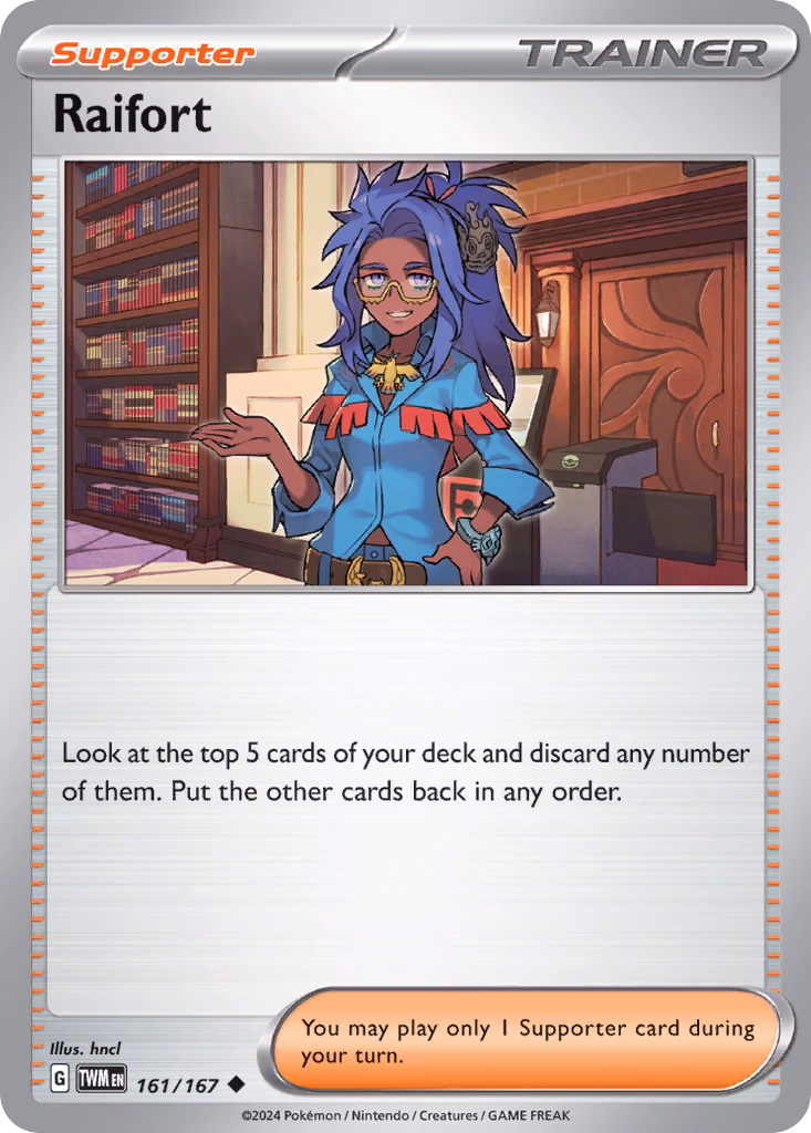 Raifort Pokemon card (161/167, Twilight Masquerade)