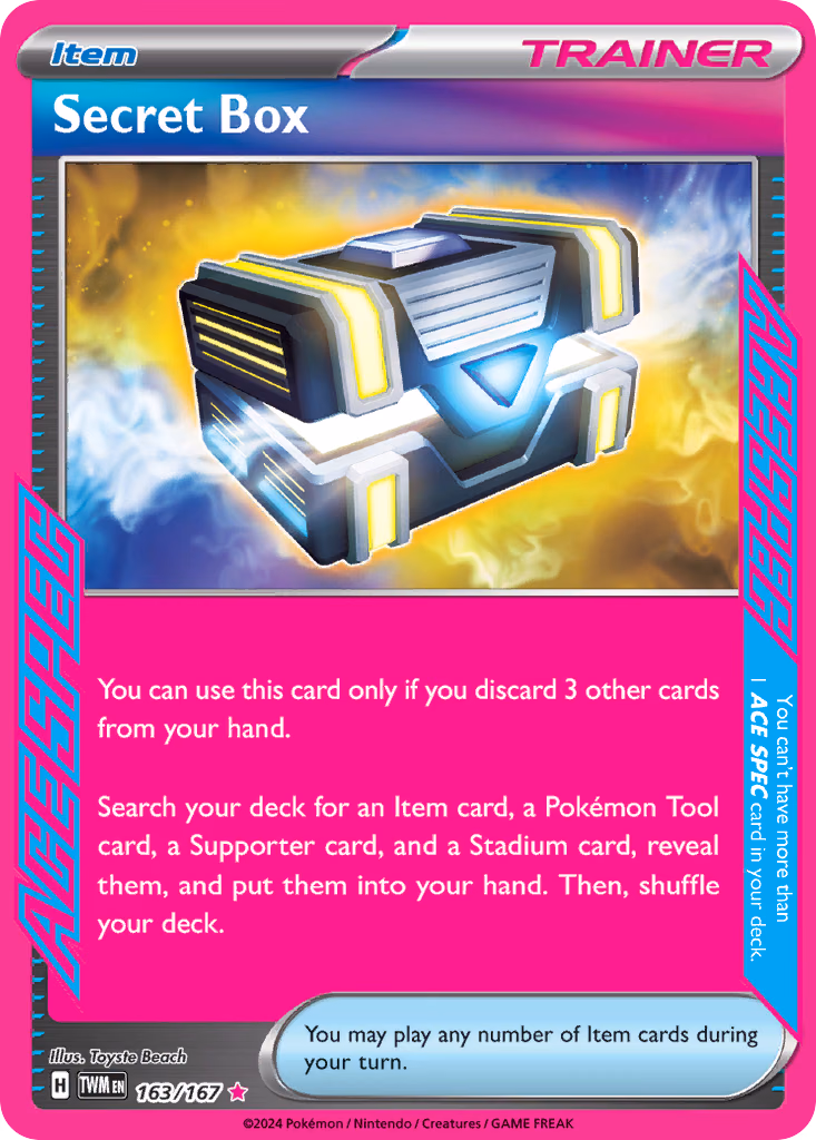 Secret Box Pokemon card (163/167, Twilight Masquerade)