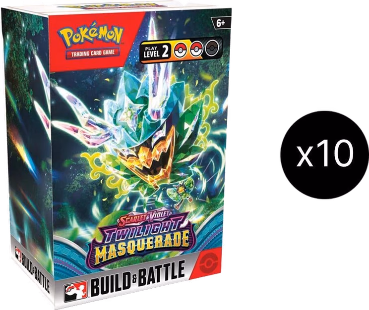Pokemon Twilight Masquerade Build & Battle Box Display