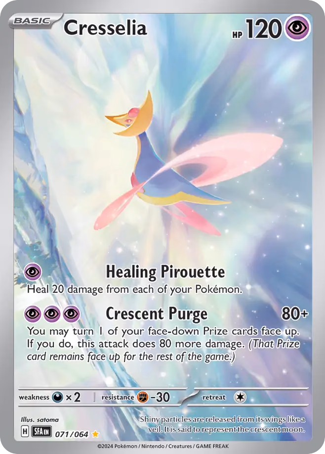 Cresselia Pokemon card (071/064, Shrouded Fable)