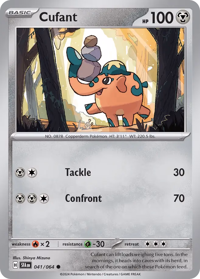 Cufant Pokemon card (041/064, Shrouded Fable)