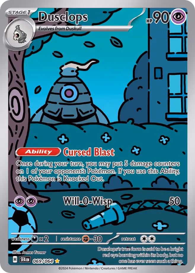 Dusclops Pokemon card (069/064, Shrouded Fable)
