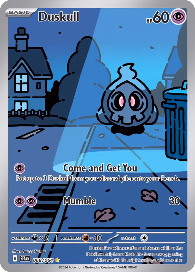 Duskull Pokemon card (068/064, Shrouded Fable)