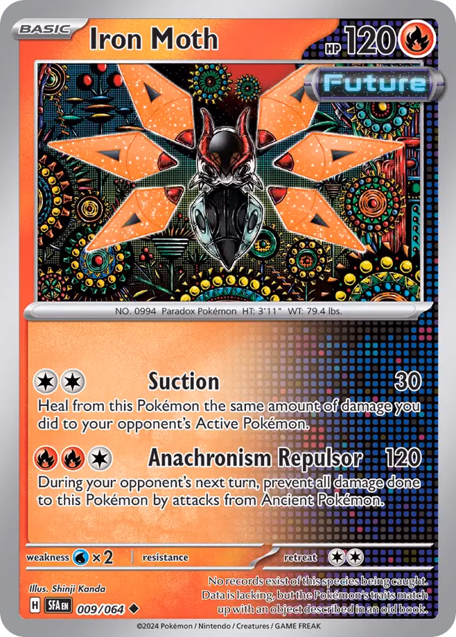 Iron Moth Pokemon card (009/064, Shrouded Fable)