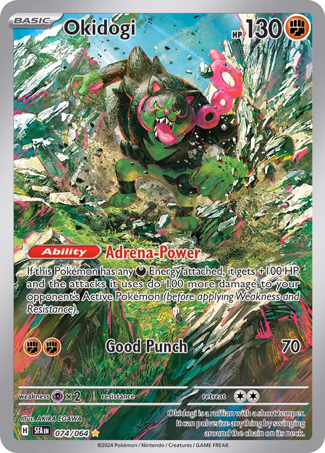 Okidogi Pokemon card (074/064, Shrouded Fable)