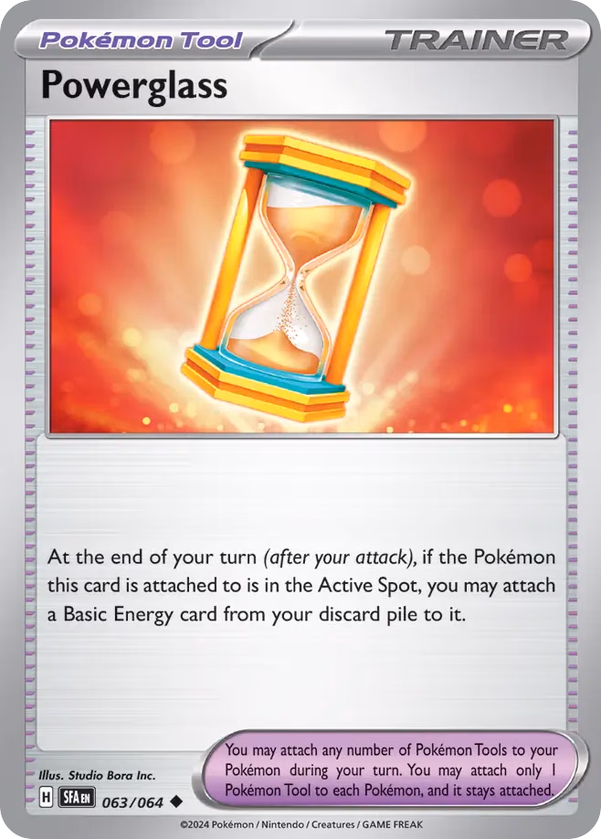 Powerglass Pokemon card (063/064, Shrouded Fable)