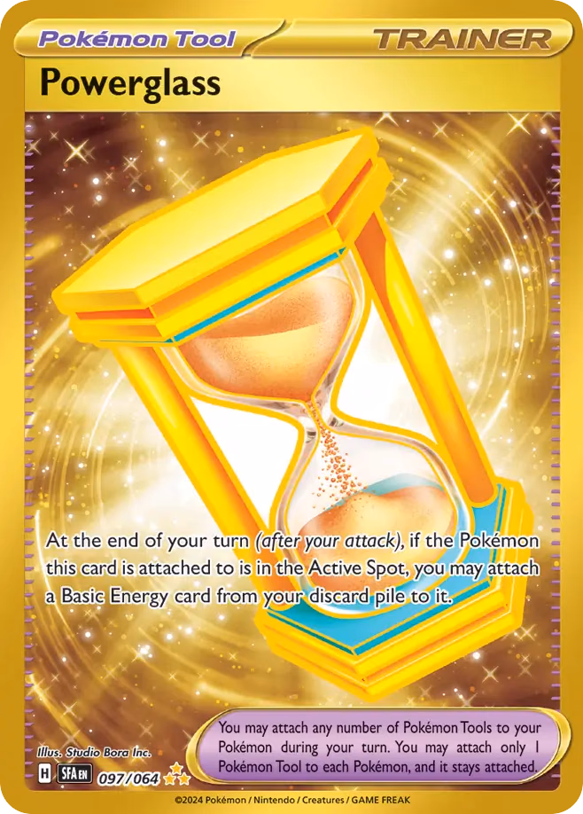 Powerglass Pokemon card (097/064, Shrouded Fable)