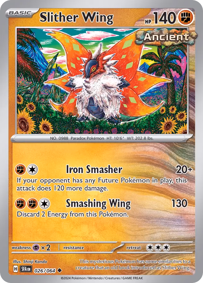 Slither Wing Pokemon card (026/064, Shrouded Fable)
