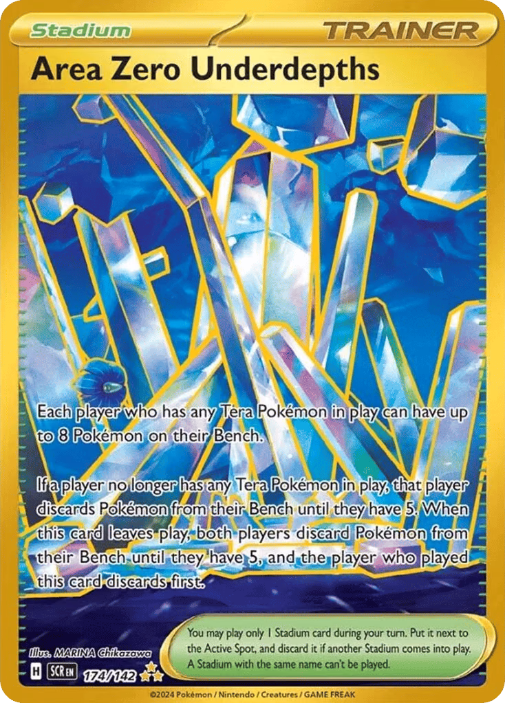Area Zero Underdepths Pokemon card (174/142, Stellar Crown)