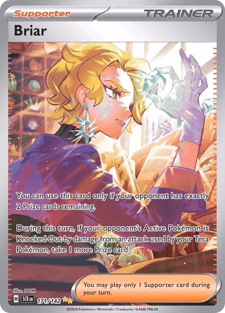 Briar Pokemon card (171/142, Stellar Crown)