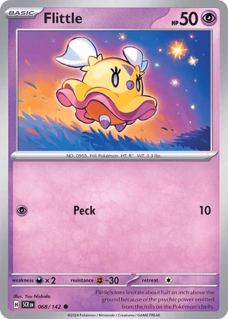 Flittle Pokemon card (068/142, Stellar Crown)