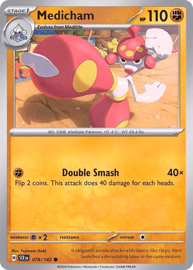 Medicham Pokemon card (079/142, Stellar Crown)