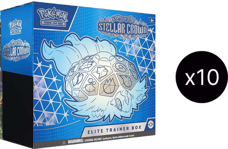 Pokemon Stellar Crown Elite Trainer Box Case