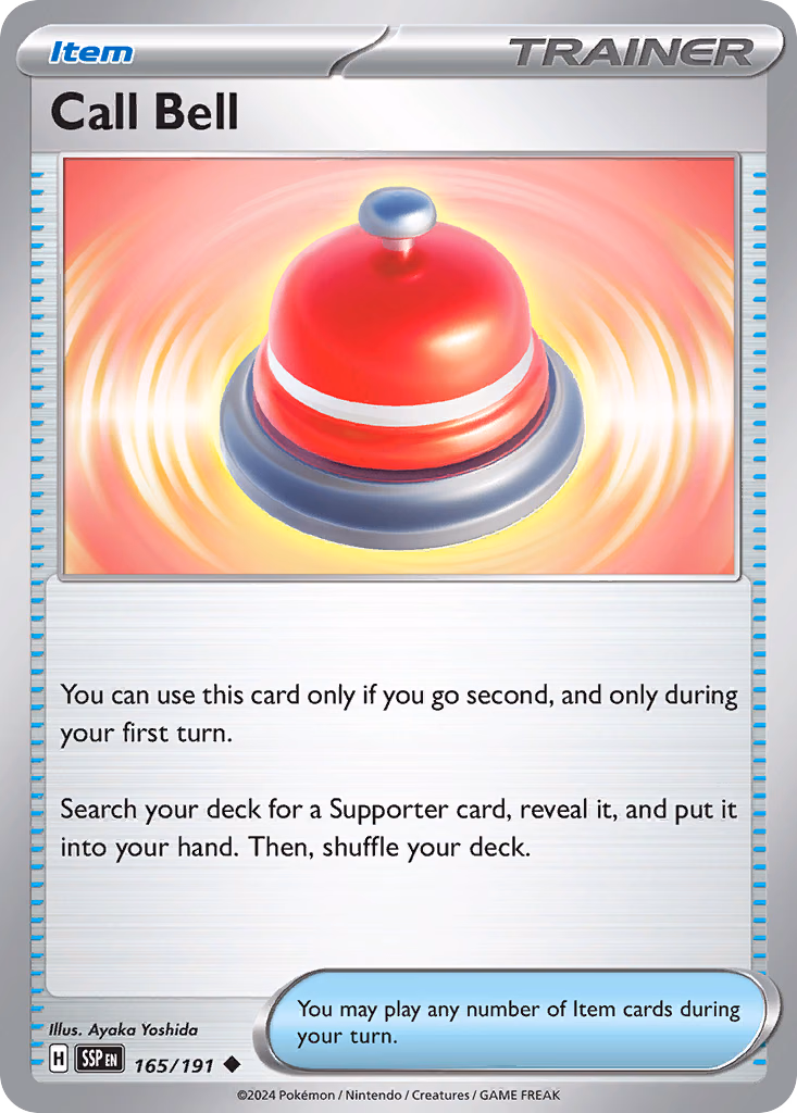 Call Bell Pokemon card (165/191, Surging Sparks)