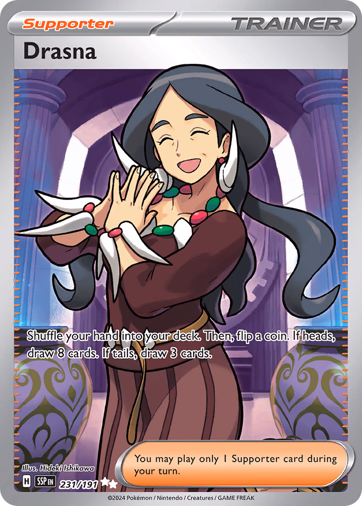 Drasna Pokemon card (231/191, Surging Sparks)