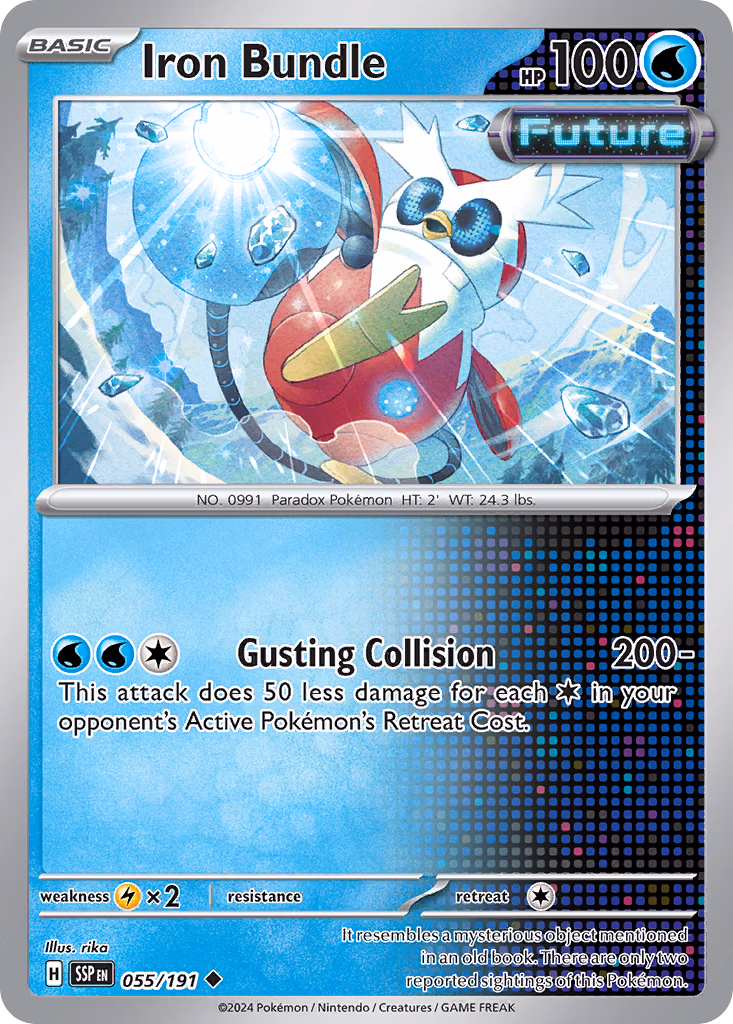 Iron Bundle Pokemon card (055/191, Surging Sparks)