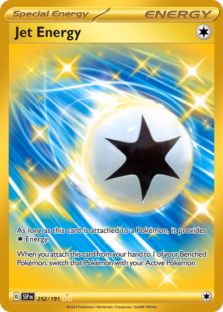 Jet Energy Pokemon card (252/191, Surging Sparks)