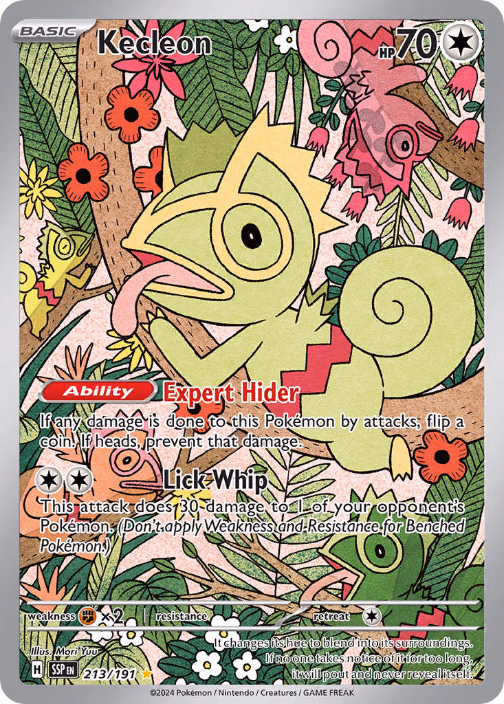 Kecleon Pokemon card (213/191, Surging Sparks)