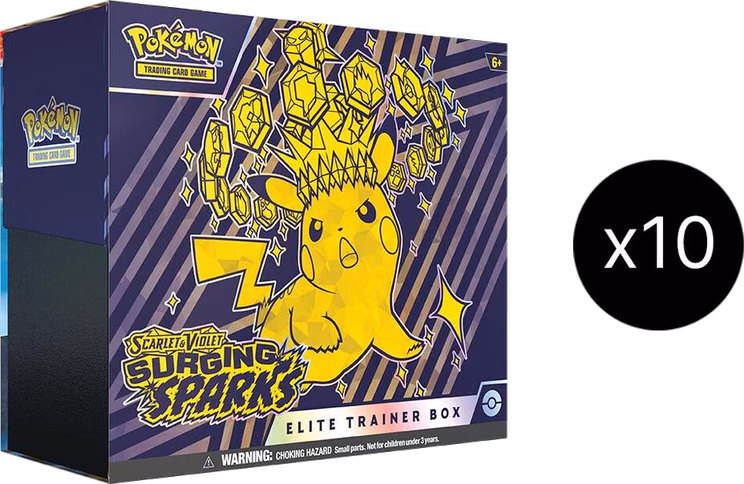 Pokemon Surging Sparks Elite Trainer Box Case